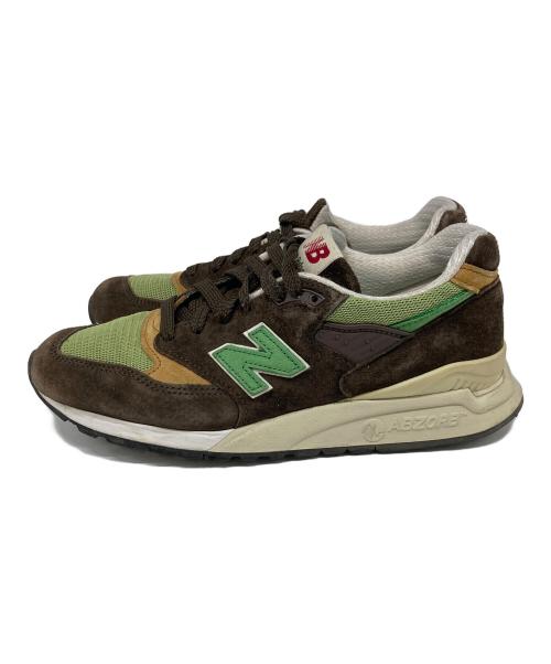 NEW BALANCE（ニューバランス）NEW BALANCE (ニューバランス) ローカットスニーカー ブラウン×グリーン サイズ:US 8.5の古着・服飾アイテム