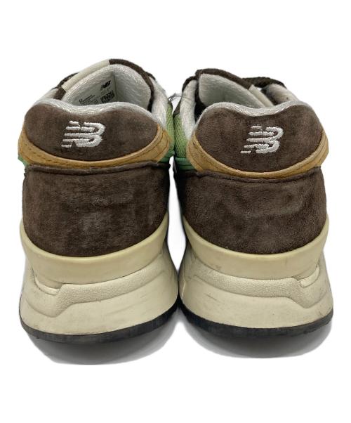 NEW BALANCE（ニューバランス）NEW BALANCE (ニューバランス) ローカットスニーカー ブラウン×グリーン サイズ:US 8.5の古着・服飾アイテム