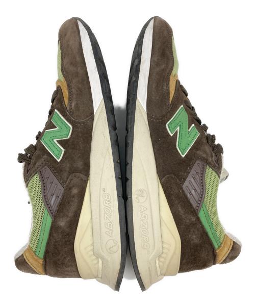 NEW BALANCE（ニューバランス）NEW BALANCE (ニューバランス) ローカットスニーカー ブラウン×グリーン サイズ:US 8.5の古着・服飾アイテム