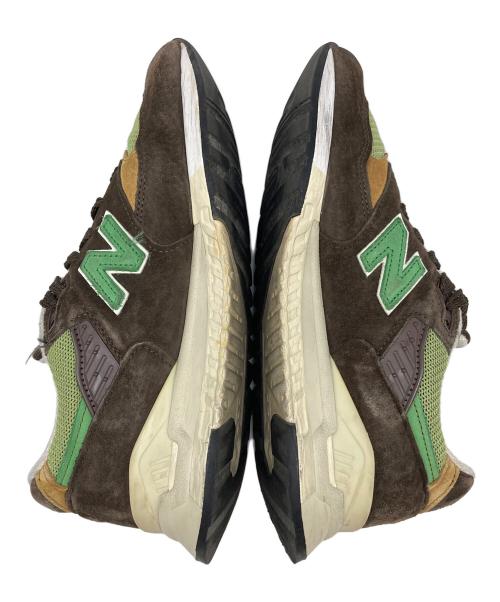 NEW BALANCE（ニューバランス）NEW BALANCE (ニューバランス) ローカットスニーカー ブラウン×グリーン サイズ:US 8.5の古着・服飾アイテム