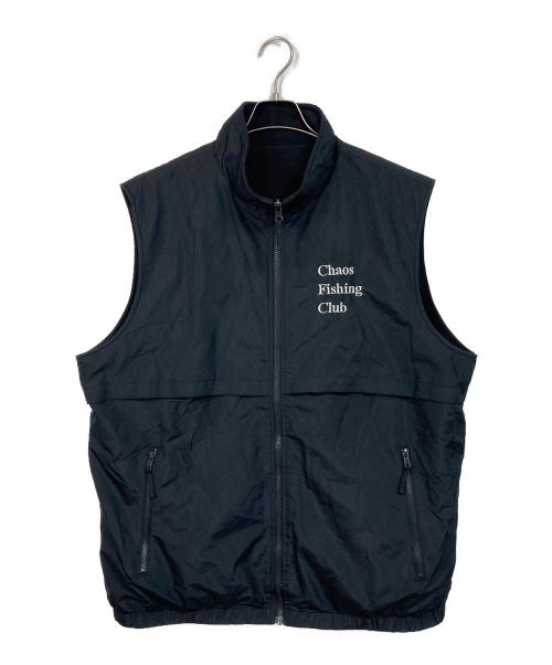 CHAOS FISHING CLUB（カオスフィッシングクラブ）CHAOS FISHING CLUB (カオスフィッシングクラブ) BEAVER EXCLUSIVE REVERSIBLE VEST リバーシブルベスト ブラック サイズ:XLの古着・服飾アイテム