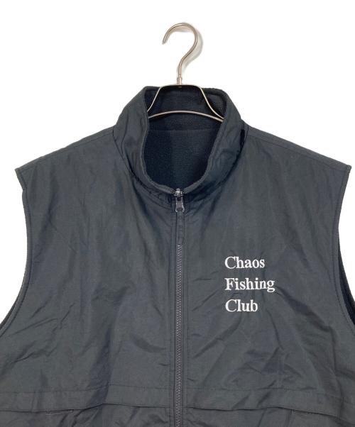 CHAOS FISHING CLUB（カオスフィッシングクラブ）CHAOS FISHING CLUB (カオスフィッシングクラブ) BEAVER EXCLUSIVE REVERSIBLE VEST リバーシブルベスト ブラック サイズ:XLの古着・服飾アイテム