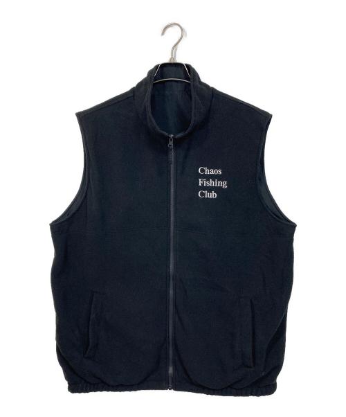 CHAOS FISHING CLUB（カオスフィッシングクラブ）CHAOS FISHING CLUB (カオスフィッシングクラブ) BEAVER EXCLUSIVE REVERSIBLE VEST リバーシブルベスト ブラック サイズ:XLの古着・服飾アイテム