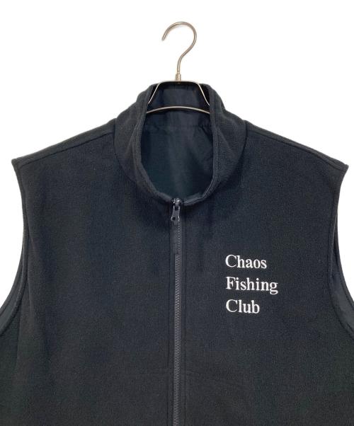 CHAOS FISHING CLUB（カオスフィッシングクラブ）CHAOS FISHING CLUB (カオスフィッシングクラブ) BEAVER EXCLUSIVE REVERSIBLE VEST リバーシブルベスト ブラック サイズ:XLの古着・服飾アイテム
