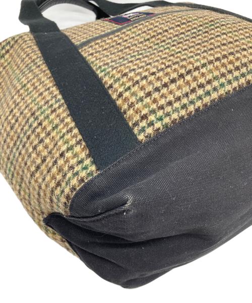 FRED PERRY（フレッドペリー）FRED PERRY (フレッドペリー) MOON社製生地ハウンドトゥーストートバッグ ベージュ サイズ:実寸参照の古着・服飾アイテム