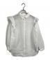 BORDERS at BALCONY（ボーダーズアットバルコニー）の古着「PUFF SLEEVE SHEER SHIRT」｜ホワイト