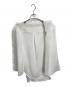 BORDERS at BALCONY (ボーダーズアットバルコニー) PUFF SLEEVE SHEER SHIRT ホワイト サイズ:36：12000円