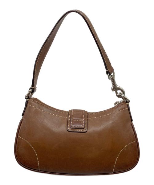 COACH（コーチ）COACH (コーチ) ワンショルダーバッグ　レザーバッグ ブラウン サイズ:実寸参照の古着・服飾アイテム