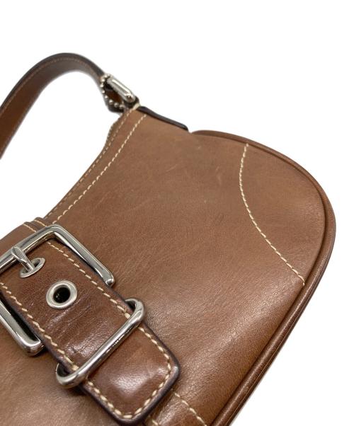 COACH（コーチ）COACH (コーチ) ワンショルダーバッグ　レザーバッグ ブラウン サイズ:実寸参照の古着・服飾アイテム