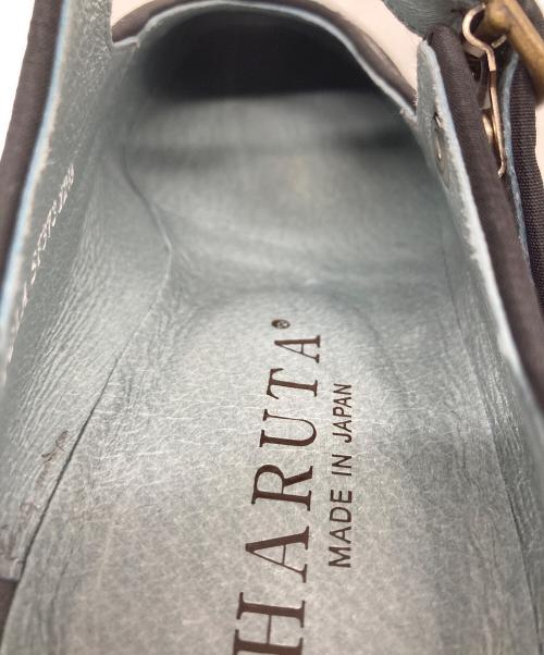 HARUTA（ハルタ）HARUTA (ハルタ) ウイングチップサンダル　セレモニー　日本製 ブラック サイズ:22 1/2の古着・服飾アイテム