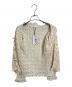 CODE A (コードエー) Re fluffy lace blouse ブラウス　レースブラウス ベージュ サイズ:実寸参照 未使用品：6000円