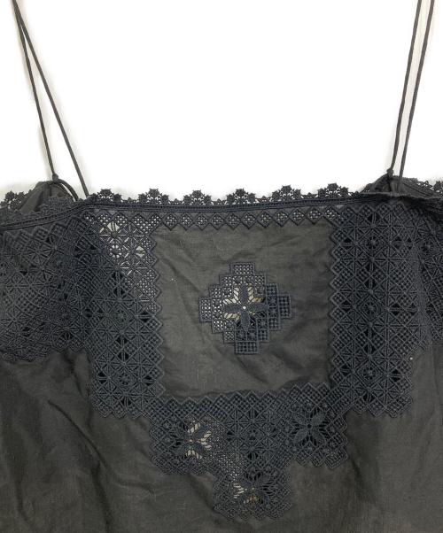 SALON（サロン）SALON (サロン) クロスレースマルチキャミソール　キャミ ブラック サイズ:Fの古着・服飾アイテム