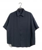 N.HOOLYWOODエヌ ハリウッド）の古着「ALF SLEEVE SHIRTS ポリエステルシャツ　日本製」｜グレー