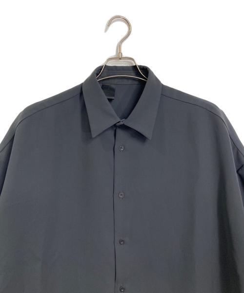 N.HOOLYWOOD（エヌ ハリウッド）N.HOOLYWOOD (エヌ ハリウッド) ALF SLEEVE SHIRTS ポリエステルシャツ　日本製 グレー サイズ:38の古着・服飾アイテム