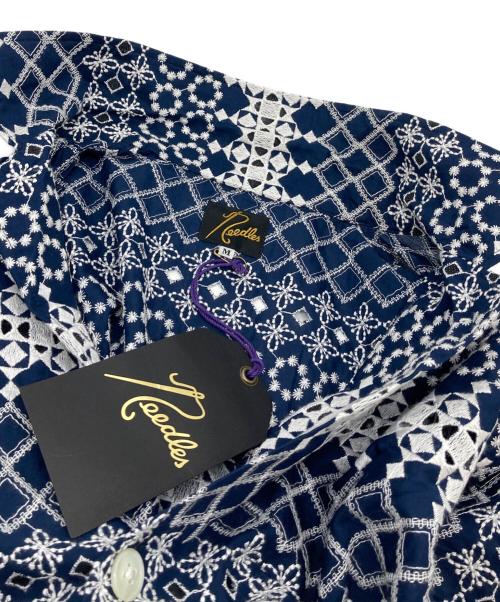 Needles（ニードルズ）Needles (ニードルズ) Cabana Shirt-Cotton Cloth コットンシャツ ネイビー サイズ:Mの古着・服飾アイテム