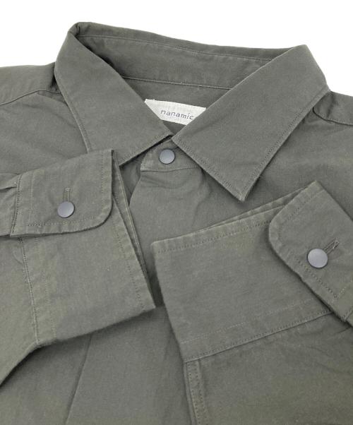nanamica（ナナミカ）nanamica (ナナミカ) Button Down Wind Shirt グレー サイズ: Mの古着・服飾アイテム