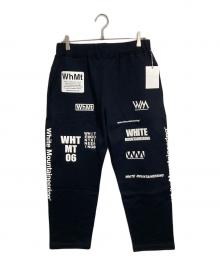 WHITE MOUNTAINEERING（ホワイトマウンテ二アニング）の古着「WM LOGO RANDAM PRINTED SWEAT PANTS」｜ブラック