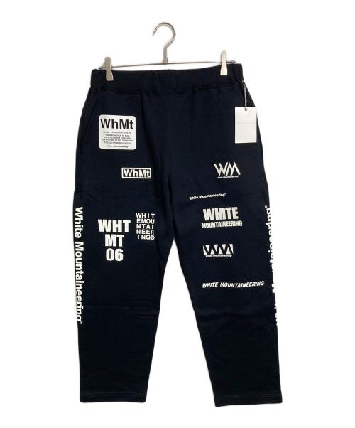 WHITE MOUNTAINEERING（ホワイトマウンテ二アニング）WHITE MOUNTAINEERING (ホワイトマウンテ二アニング) WM LOGO RANDAM PRINTED SWEAT PANTS ブラック サイズ:2の古着・服飾アイテム