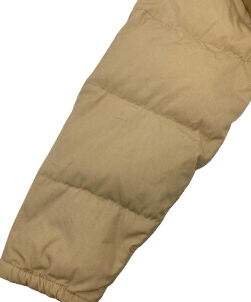 THE NORTH FACE（ザ ノース フェイス）THE NORTH FACE (ザ ノース フェイス) 70's-80's ダウンジャケット　TALONジップ　ダブルジップ　スナップボタン　ベージュ　オレンジ　USA製　64クロス　ドローコード ベージュ サイズ:Sの古着・服飾アイテム