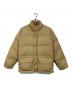 THE NORTH FACE（ザ ノース フェイス）の古着「70's-80's ダウンジャケット　TALONジップ　ダブルジップ　スナップボタン　ベージュ　オレンジ　USA製　64クロス　ドローコード」｜ベージュ