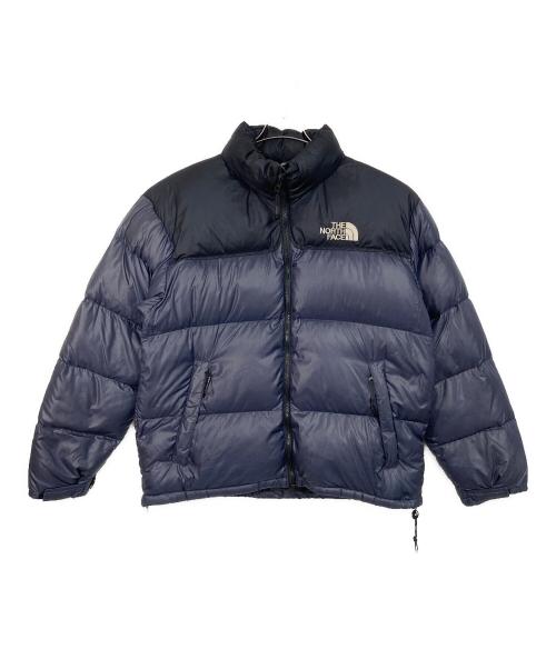 THE NORTH FACE（ザ ノース フェイス）THE NORTH FACE (ザ ノース フェイス) 90's ヌプシジャケット　ブラック　ネイビー　ドローコード ネイビー サイズ:Lの古着・服飾アイテム