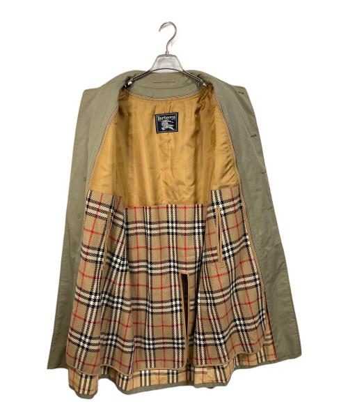 Burberry's（バーバリーズ）Burberry's (バーバリーズ) 【古着】ノバチェックライナー付ステンカラーコート オリーブ サイズ:170の古着・服飾アイテム