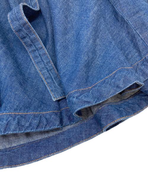 POLO RALPH LAUREN（ポロ・ラルフローレン）POLO RALPH LAUREN (ポロ・ラルフローレン) デニムシャツワンピース　コットンワンピース　ロングワンピース インディゴ サイズ:2の古着・服飾アイテム