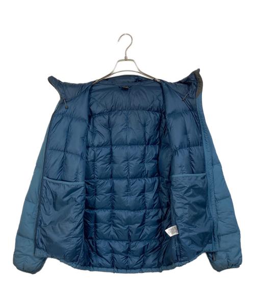 mont-bell（モンベル）mont-bell (モンベル) ネージュダウン パーカ　ブルー　フード　ドローコード グリーン サイズ:Lの古着・服飾アイテム