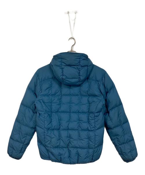 mont-bell（モンベル）mont-bell (モンベル) ネージュダウン パーカ　ブルー　フード　ドローコード グリーン サイズ:Lの古着・服飾アイテム