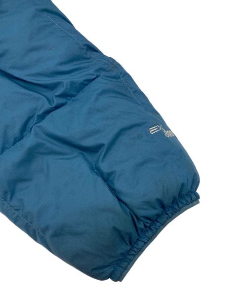 mont-bell（モンベル）mont-bell (モンベル) ネージュダウン パーカ　ブルー　フード　ドローコード グリーン サイズ:Lの古着・服飾アイテム