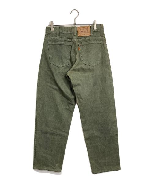 LEVI'S（リーバイス）LEVI'S (リーバイス) 550デニムパンツ　オレンジタブ　カラーデニム　コットンパンツ　USA製 グリーン サイズ:W30の古着・服飾アイテム