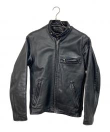 Schott（ショット）の古着「ライナー付シングルライダースジャケット　アウター　USA製」｜ブラック