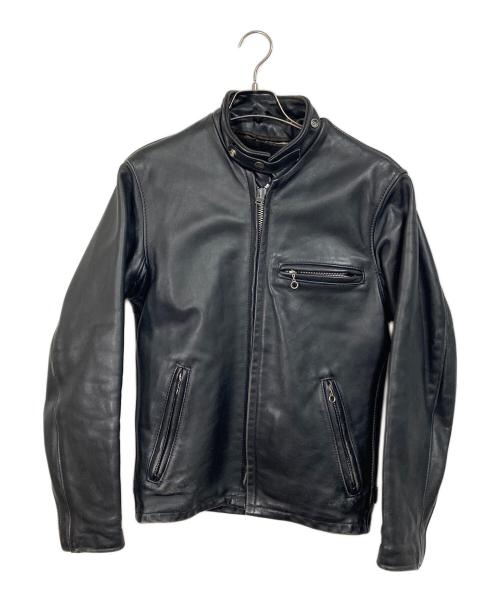 Schott（ショット）Schott (ショット) ライナー付シングルライダースジャケット　アウター　USA製 ブラック サイズ:34の古着・服飾アイテム