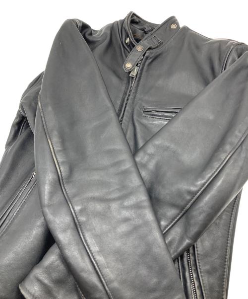 Schott（ショット）Schott (ショット) ライナー付シングルライダースジャケット　アウター　USA製 ブラック サイズ:34の古着・服飾アイテム