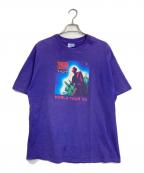 Hanesヘインズ）の古着「【古着】　ヴィンテージTシャツ　コピーライト有 TOWER OF POWER WORLD TOUR 93」｜パープル