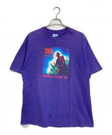 Hanes（ヘインズ）の古着「【古着】　ヴィンテージTシャツ　コピーライト有 TOWER OF POWER WORLD TOUR 93」｜パープル