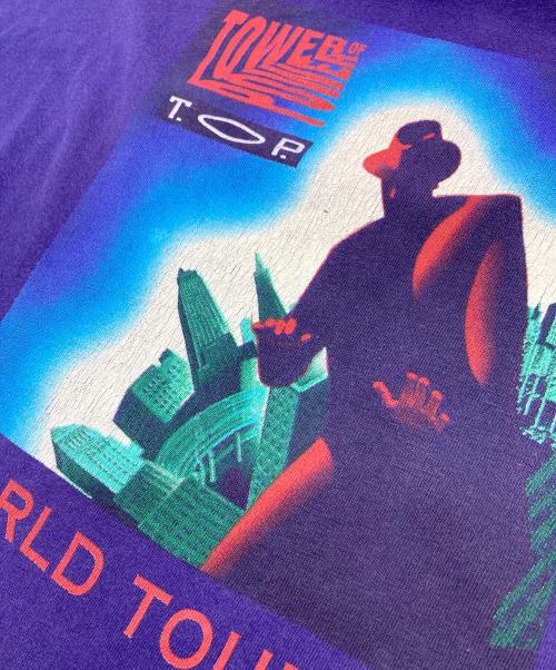 Hanes（ヘインズ）Hanes (ヘインズ) 【古着】　ヴィンテージTシャツ　コピーライト有 TOWER OF POWER WORLD TOUR 93 パープル サイズ:XLの古着・服飾アイテム