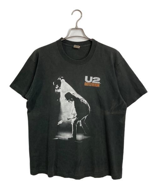 FRUIT OF THE LOOM（フルーツオブザルーム）FRUIT OF THE LOOM (フルーツオブザルーム) 【古着】バンドTシャツ　95年 U2 rattle and hum ブラック サイズ:XLの古着・服飾アイテム