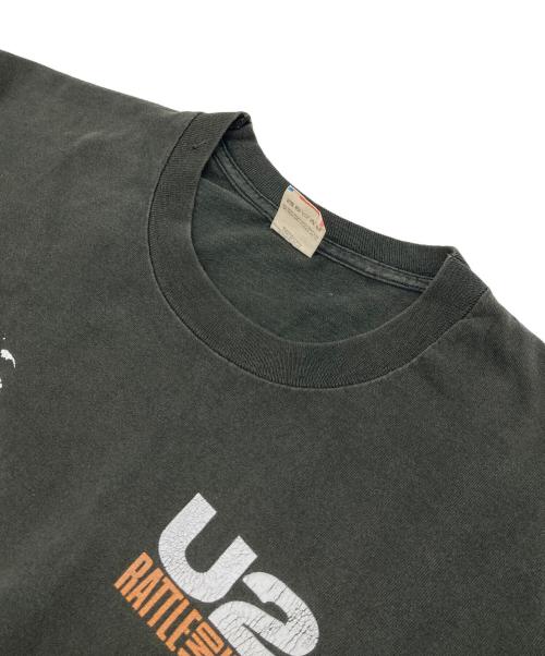 FRUIT OF THE LOOM（フルーツオブザルーム）FRUIT OF THE LOOM (フルーツオブザルーム) 【古着】バンドTシャツ　95年 U2 rattle and hum ブラック サイズ:XLの古着・服飾アイテム