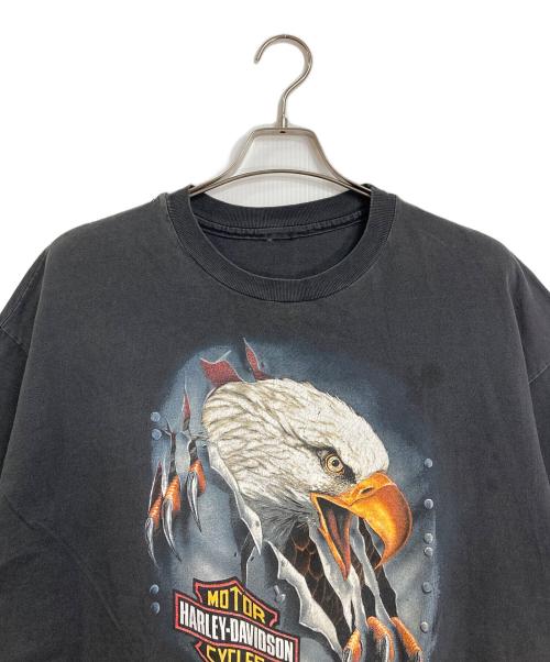 HARLEY-DAVIDSON（ハーレーダビッドソン）HARLEY-DAVIDSON (ハーレーダビッドソン) 【古着】ヴィンテージTシャツ　90s コピーライト有　90年代 グレー サイズ:実寸参照の古着・服飾アイテム