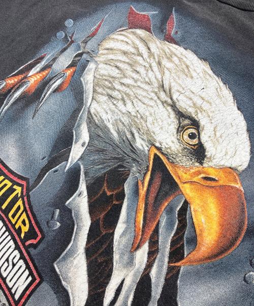 HARLEY-DAVIDSON（ハーレーダビッドソン）HARLEY-DAVIDSON (ハーレーダビッドソン) 【古着】ヴィンテージTシャツ　90s コピーライト有　90年代 グレー サイズ:実寸参照の古着・服飾アイテム