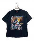 HARLEY-DAVIDSONハーレーダビッドソン）の古着「【古着】AMERICAN HERITAGE ヴィンテージTシャツ　91年　USA製」｜ブラック