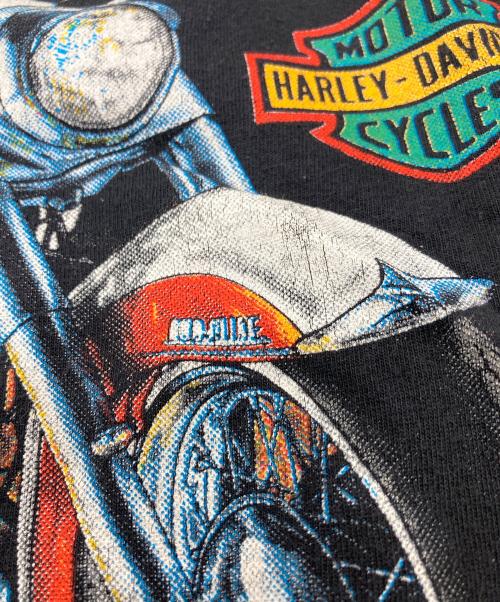HARLEY-DAVIDSON（ハーレーダビッドソン）HARLEY-DAVIDSON (ハーレーダビッドソン) 【古着】AMERICAN HERITAGE ヴィンテージTシャツ　91年　USA製 ブラック サイズ:XLの古着・服飾アイテム