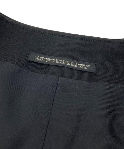 Yohji Yamamoto pour homme（ヨウジヤマモト プールオム）Yohji Yamamoto pour homme (ヨウジヤマモト プールオム) ウールギャバジン ノーカラー コート　15SS ブラック サイズ:2の古着・服飾アイテム