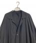 YOHJI YAMAMOTO (ヨウジヤマモト) Cu/W HIGH TWISTED GABARDINE SIDE GATHER DETAIL COAT A 25SS ブラック サイズ:実寸参照：40000円