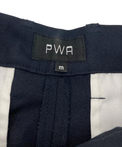 PWA（プア）PWA (プア) スラックス　ポリエステルパンツ ネイビー サイズ:Mの古着・服飾アイテム