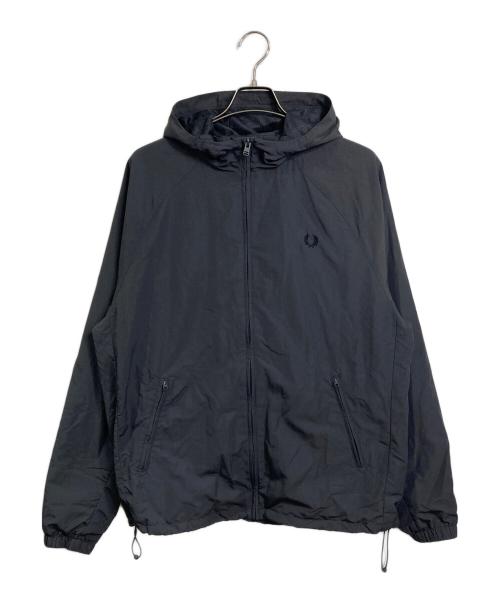 FRED PERRY（フレッドペリー）FRED PERRY (フレッドペリー) ナイロンフーデッドジャケット グレー サイズ:Lの古着・服飾アイテム