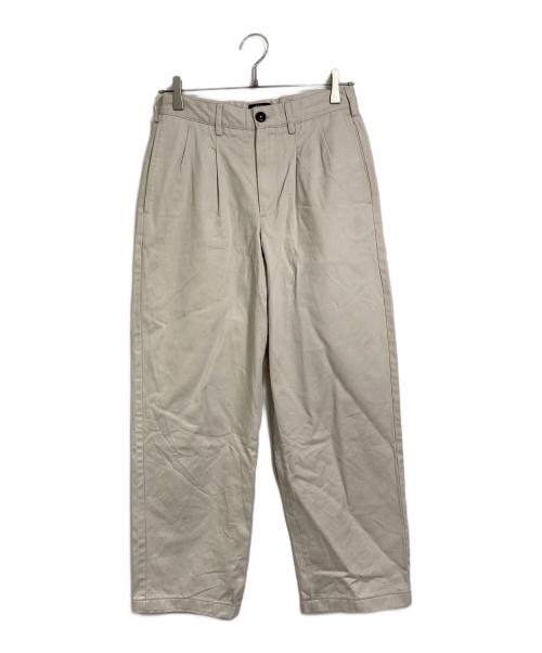 Noah（ノア）Noah (ノア) ツータックチノパン　23SS ベージュ サイズ:28（実寸参照）の古着・服飾アイテム