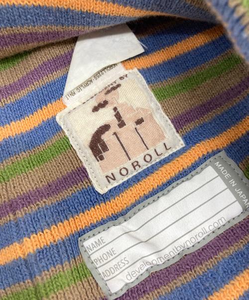NOROLL（ノーロール）NOROLL (ノーロール) ニット帽　ビーニー　ボーダー　日本製 マルチカラー サイズ:実寸参照の古着・服飾アイテム