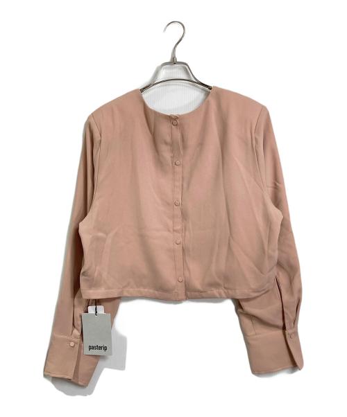 pasterip（パセリ）Pasterip (パセリ) Acetate power shoulder top ピンク サイズ:FREEの古着・服飾アイテム